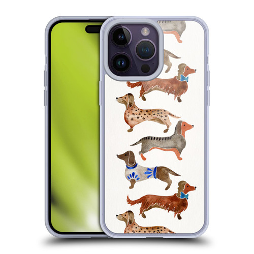 Cat Coquillette Animals Dachshunds Soft Gel Case for Apple iPhone 14 Pro Max