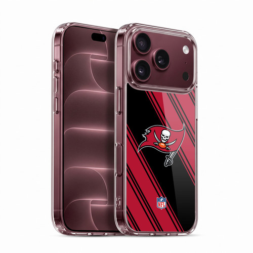 NFL Tampa Bay Buccaneers Artwork Stripes Soft Gel Case for Apple iPhone 18 Pro
