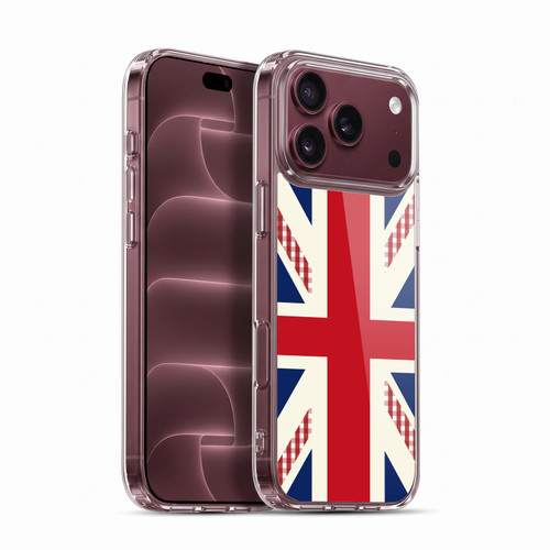 Head Case Designs Union Jack Collection Red And Blue Gingham Soft Gel Case for Apple iPhone 18 Pro Max