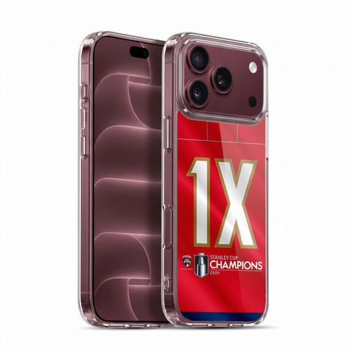 NHL 2024 Stanley Cup Champions Florida Panthers Jersey Soft Gel Case for Apple iPhone 18 Pro Max