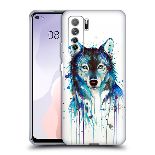 Pixie Cold Animals Ice Wolf Soft Gel Case for Huawei Nova 7 SE/P40 Lite 5G