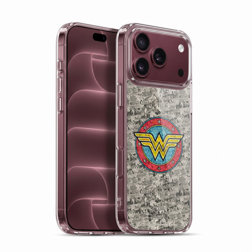 Wonder Woman DC Comics Vintage Art Comics Logo Soft Gel Case for Apple iPhone 18 Pro Max