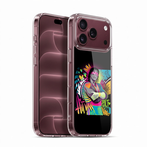 WWE Bret Hart Neon Art Soft Gel Case for Apple iPhone 18 Pro Max