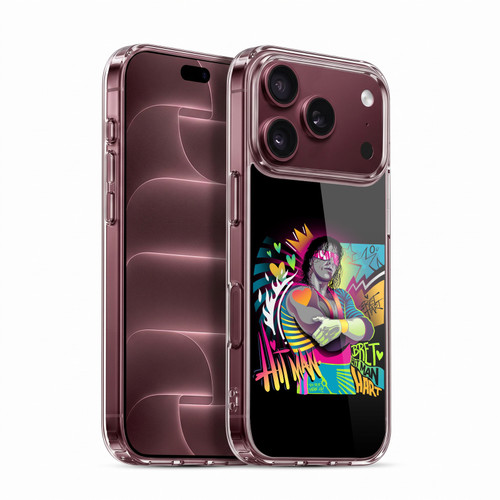 WWE Bret Hart Neon Art Soft Gel Case for Apple iPhone 18 Pro