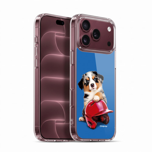 P.D. Moreno Sport Puppies Australian Shepherd Helmet Soft Gel Case for Apple iPhone 18 Pro Max