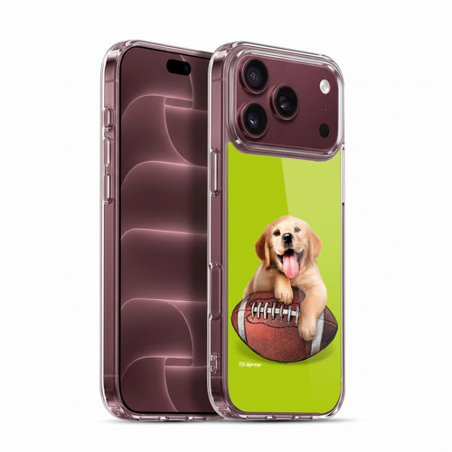 P.D. Moreno Sport Puppies Golden Retriever Football Soft Gel Case for Apple iPhone 18 Pro Max