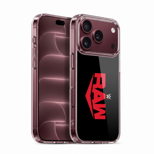 WWE TV Program Logo Raw Soft Gel Case for Apple iPhone 18 Pro