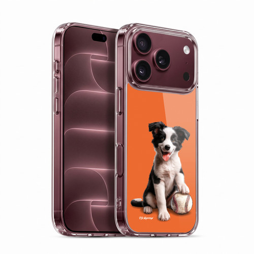 P.D. Moreno Sport Puppies Border Collie Baseball Soft Gel Case for Apple iPhone 18 Pro