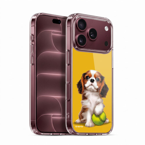 P.D. Moreno Sport Puppies Cavalier King Charles Baseball Soft Gel Case for Apple iPhone 18 Pro