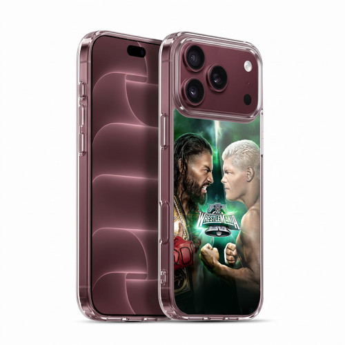 WWE Wrestlemania 40 Roman Vs Cody Soft Gel Case for Apple iPhone 18 Pro Max