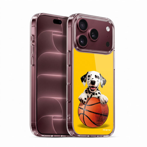 P.D. Moreno Sport Puppies Dalmatian Basket Soft Gel Case for Apple iPhone 18 Pro