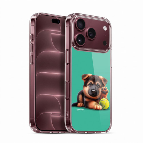 P.D. Moreno Sport Puppies German Shepherd Tennis Soft Gel Case for Apple iPhone 18 Pro