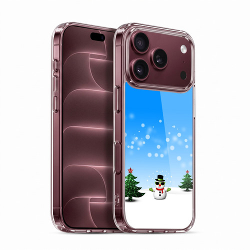 PLdesign Christmas Cool Snowman Soft Gel Case for Apple iPhone 18 Pro