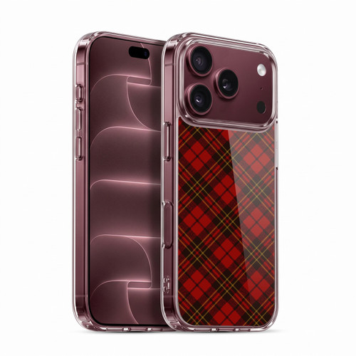 PLdesign Christmas Red Tartan Soft Gel Case for Apple iPhone 18 Pro