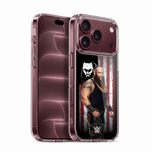 WWE American Flag Superstars Braun Strowman Soft Gel Case for Apple iPhone 18 Pro