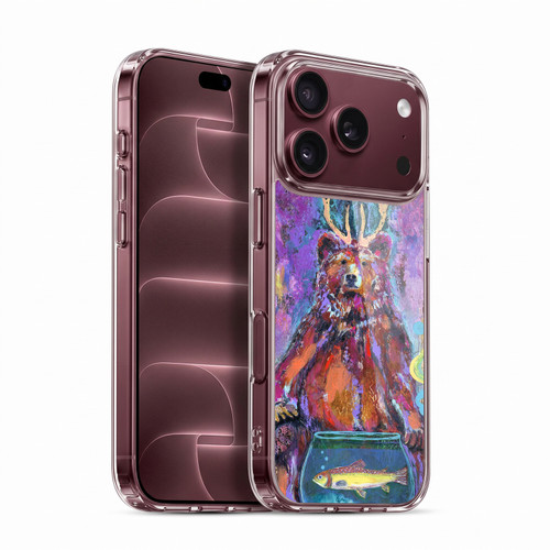 Wyanne Nature Portraits Bear with Antlers Soft Gel Case for Apple iPhone 18 Pro
