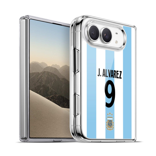 Argentina National Football Team 2024/25 Player Home Kit 1st Group Julián Álvarez Soft Gel Case for Apple iPhone Duo