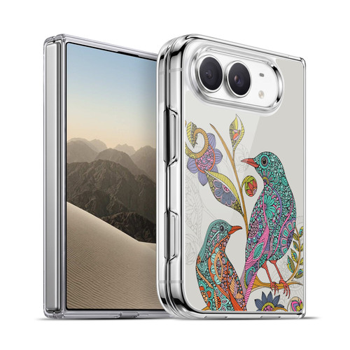 Valentina Birds Spring Flower Doodle Soft Gel Case for Apple iPhone Duo