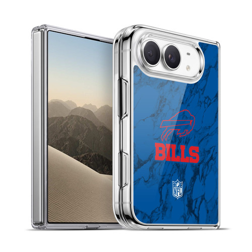 NFL Buffalo Bills Graphics Coloured Marble Soft Gel Case for Apple iPhone Duo