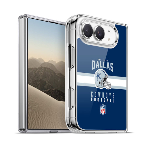 NFL Dallas Cowboys Graphics Helmet Typography Soft Gel Case for Apple iPhone Duo