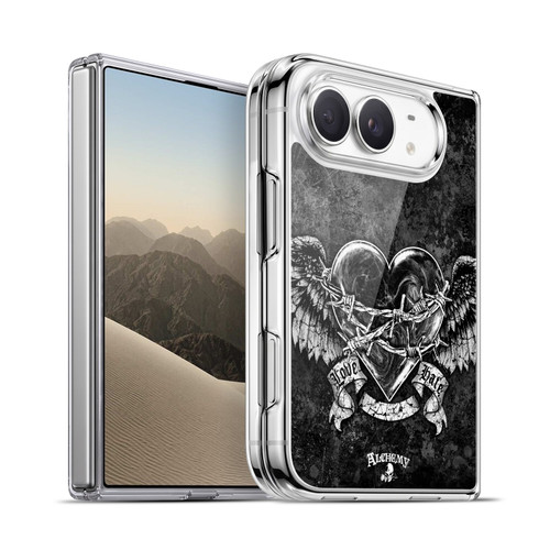Alchemy Gothic Wing Black Romance Soft Gel Case for Apple iPhone Duo
