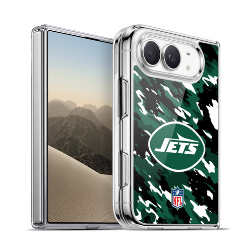 NFL New York Jets Logo Camou Soft Gel Case for Apple iPhone Duo