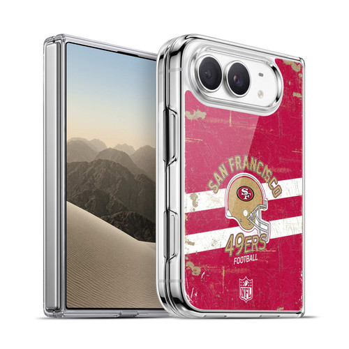 NFL San Francisco 49ers Logo Art Helmet Distressed Soft Gel Case for Apple iPhone Duo
