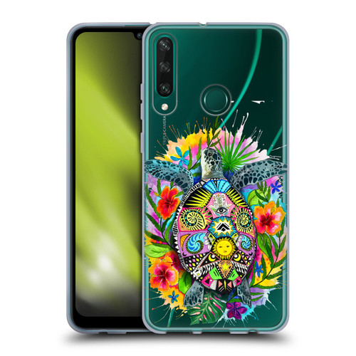 Pixie Cold Animals Turtle Life Soft Gel Case for Huawei Y6p