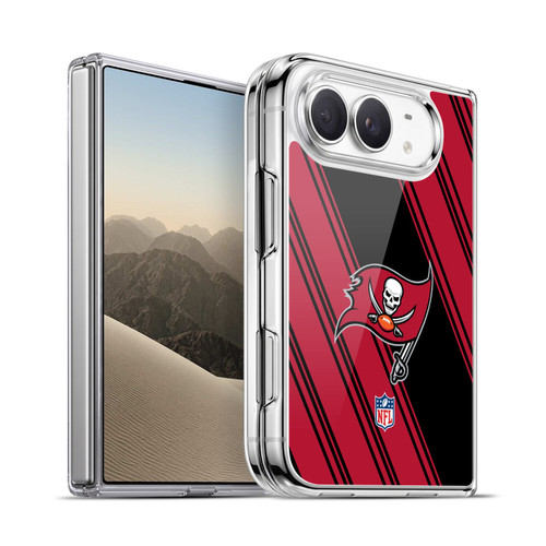NFL Tampa Bay Buccaneers Artwork Stripes Soft Gel Case for Apple iPhone Duo
