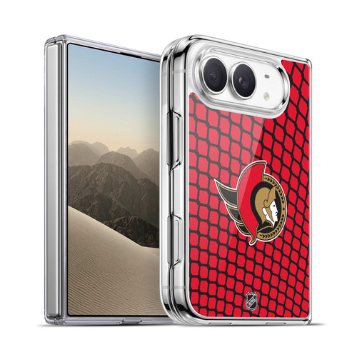 NHL Ottawa Senators Net Pattern Soft Gel Case for Apple iPhone Duo
