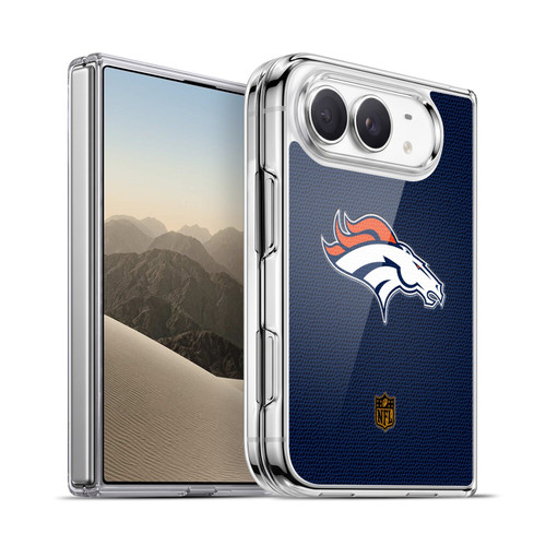 NFL Denver Broncos Logo Football Soft Gel Case for Apple iPhone Duo
