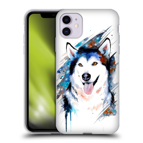 Pixie Cold Animals Husky Soft Gel Case for Apple iPhone 11