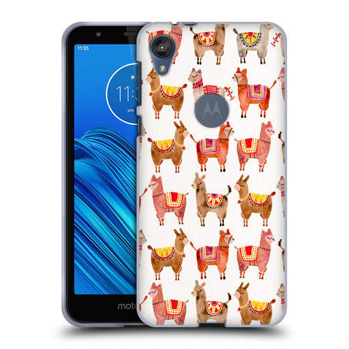 Cat Coquillette Animals Alpacas Soft Gel Case for Motorola Moto E6