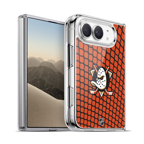 NHL Anaheim Ducks Net Pattern Soft Gel Case for Apple iPhone Duo