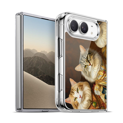 Michael David Ward Animals Fancy Cats Soft Gel Case for Apple iPhone Duo