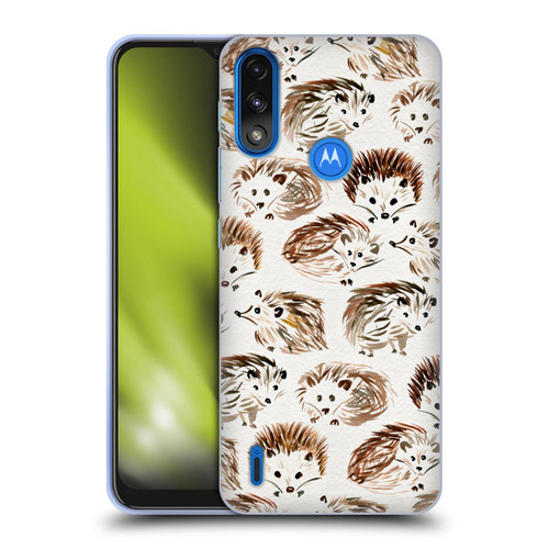 Cat Coquillette Animals Hedgehogs Soft Gel Case for Motorola Moto E7 Power / Moto E7i Power