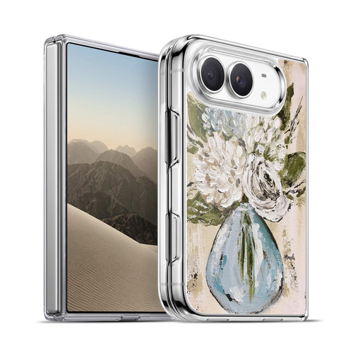 Haley Bush Floral Painting Blue And White Vase Soft Gel Case for Apple iPhone Duo