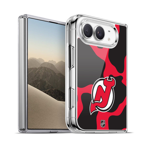 NHL New Jersey Devils Cow Pattern Soft Gel Case for Apple iPhone Duo
