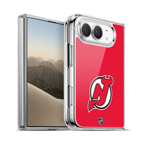NHL New Jersey Devils Plain Soft Gel Case for Apple iPhone Duo