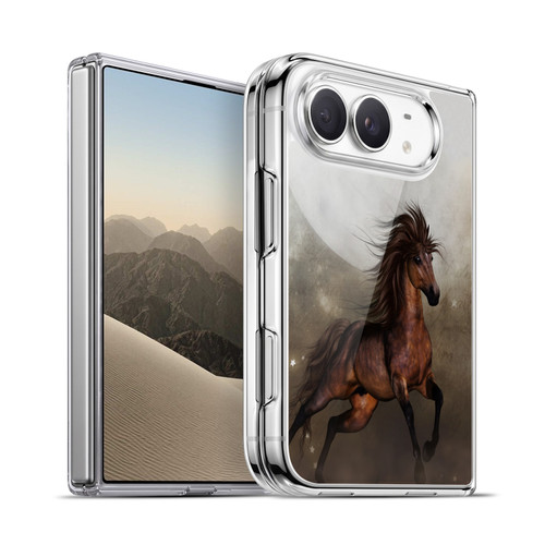 Simone Gatterwe Horses Brown Soft Gel Case for Apple iPhone Duo