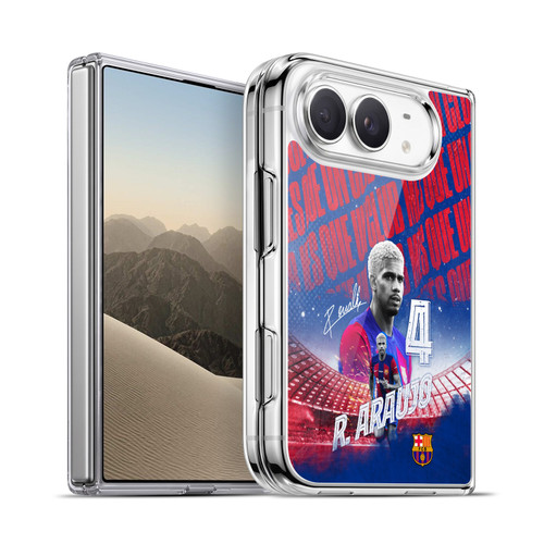 FC Barcelona 2023/24 First Team Ronald Araújo Soft Gel Case for Apple iPhone Duo