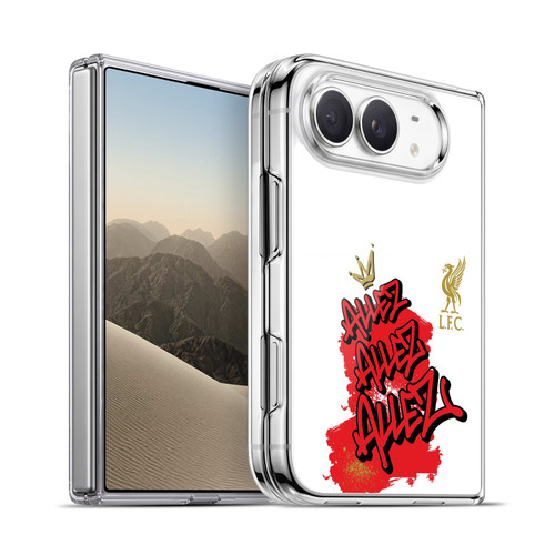 Liverpool Football Club Graffiti Art Allez Allez Allez Gold Soft Gel Case for Apple iPhone Duo