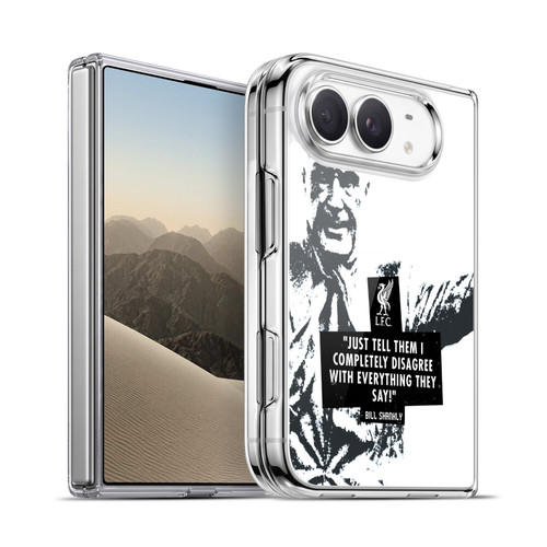 Liverpool Football Club Bill Shankly Quotes Disagree Black Soft Gel Case for Apple iPhone Duo