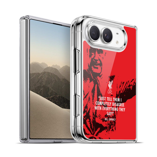 Liverpool Football Club Bill Shankly Quotes Disagree Red Soft Gel Case for Apple iPhone Duo