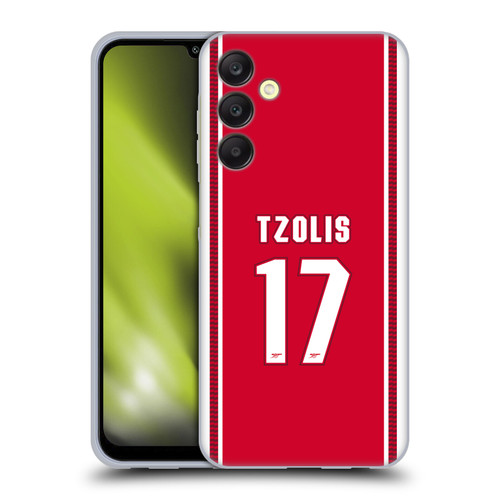 Arsenal FC 2026/27 Players Home Kit 1st Group Christos Tzolis Soft Gel Case for Samsung Galaxy A25 5G