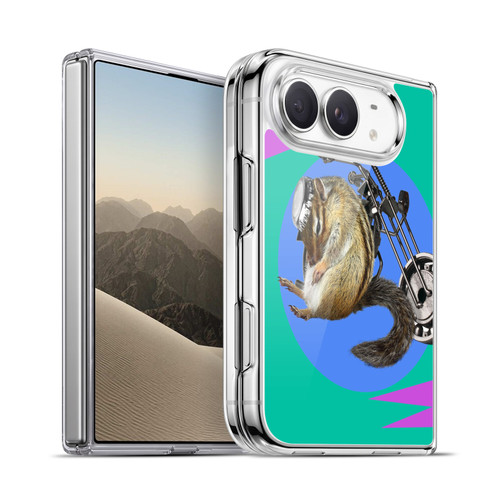 Head Case Designs Funny Animals Chipmunk Biker Soft Gel Case for Apple iPhone Duo