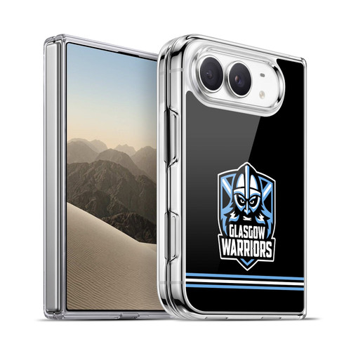 Glasgow Warriors Logo Stripes Black Soft Gel Case for Apple iPhone Duo