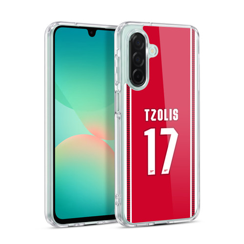 Arsenal FC 2026/27 Players Home Kit 1st Group Christos Tzolis Soft Gel Case for Samsung Galaxy A26 5G
