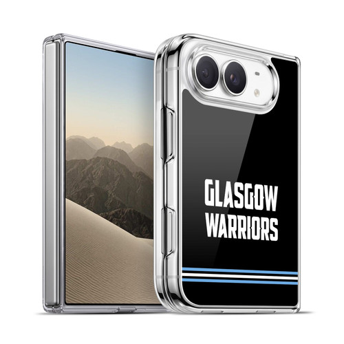 Glasgow Warriors Logo Text Type Black Soft Gel Case for Apple iPhone Duo
