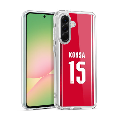 Arsenal FC 2026/27 Players Home Kit 1st Group Ezri Konsa Soft Gel Case for Samsung Galaxy A56 5G